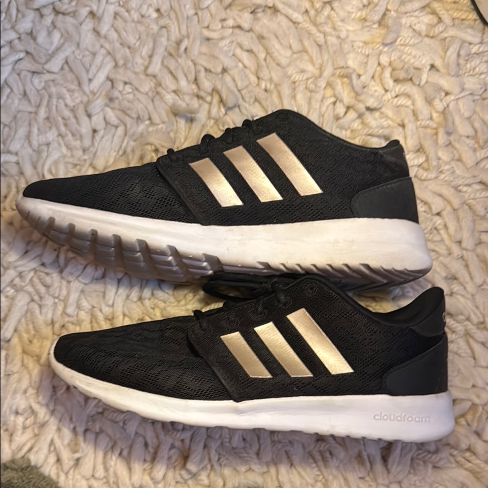 adidas Black and Gold Athletic Shoes